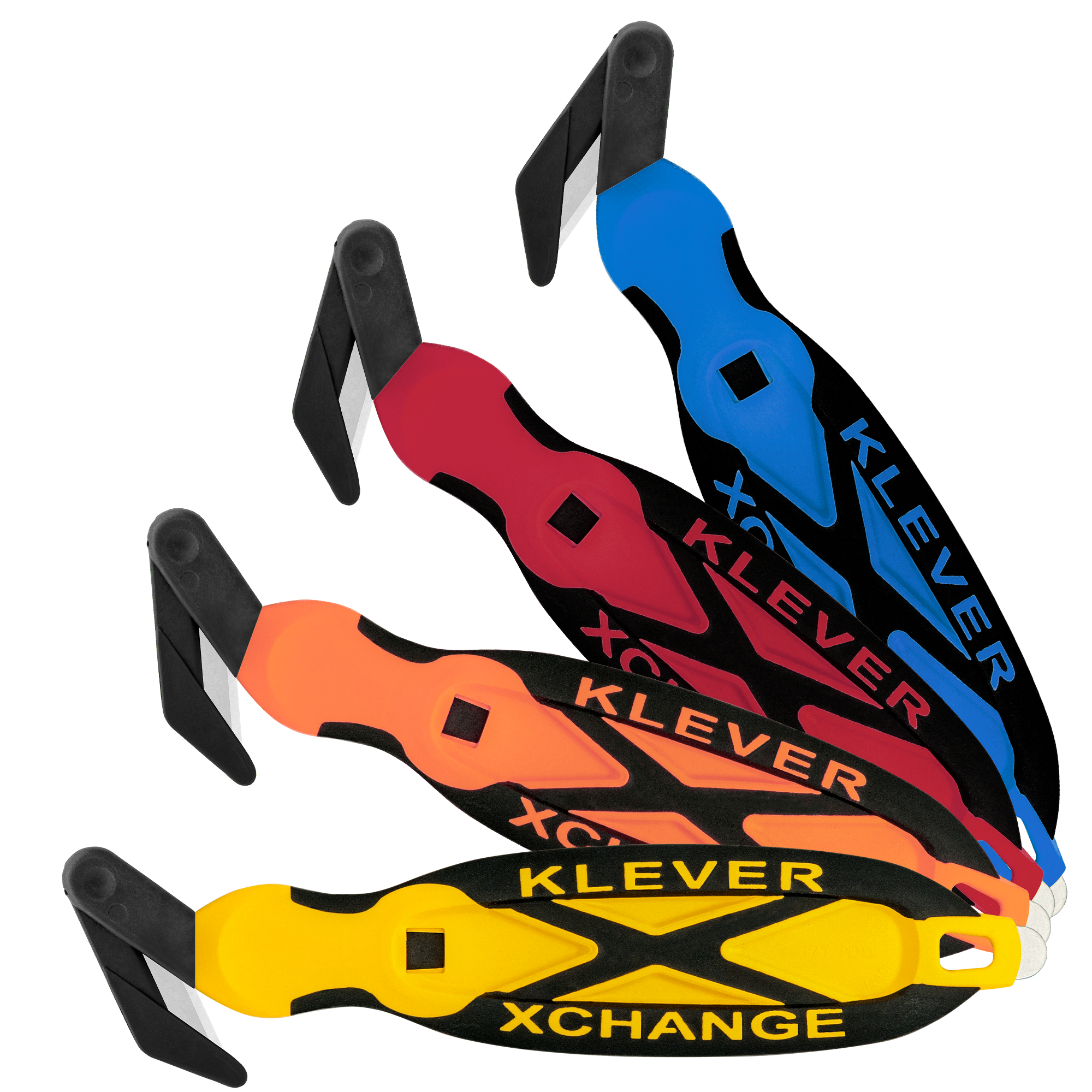 kcj-xc-30-klever-xchange-color-options Klever X-Change Double Wall Box Cutter Assorted Colors